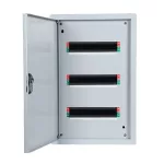   ELMARK falon kívüli fém elosztószekrény, 30 modul, 2 sor, 428x428x110mm, IP40, fehér