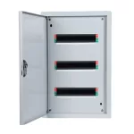   ELMARK falon kívüli fém elosztószekrény, 72 modul, 4 sor, 482x728x110mm, IP40, fehér