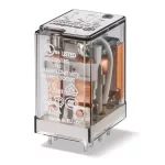   FINDER 55.12.9.024 Miniatűr ipari relé, 2 váltóérintkező, 10A, DC, 24V