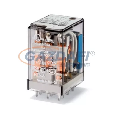 FINDER 55.13.8.230.y987 Miniatűr ipari relé, 3 váltóérintkező, 10A, AC (50/60 Hz), 230V