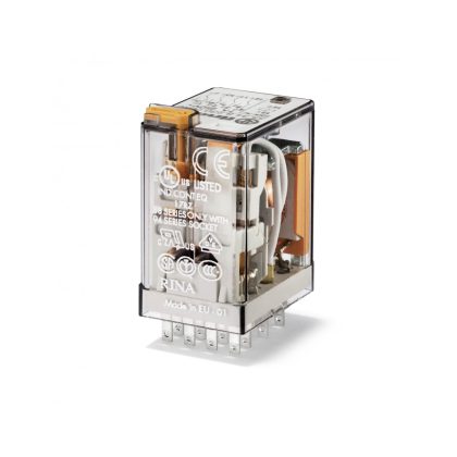   FINDER 55.34.8.120.0040 Miniatűr ipari relé, 4 váltóérintkező, 7A, AC (50/60 Hz), 120V, CO