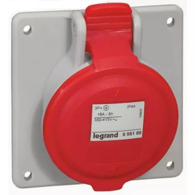 LEGRAND 555188 P17 Tempra PRO Dafbe-163k06 m400V IP44 döntött aljzat