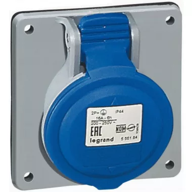 LEGRAND 555286 P17 Tempra Pro Dafbe324k09230V IP44 döntött aljzat