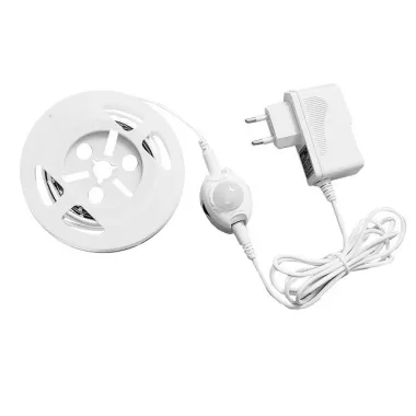 Mozgásérzékelős LED ágymegvilágító szett, 4,5W, 300lm, 2700K, 12V, 2m + LED tápegység