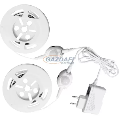   Mozgásérzékelős LED ágymegvilágító szett, 2x4,5W, 300lm, 2700K, 12V, 2x2m + LED tápegység