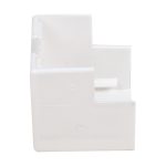 ELMARK küls könyök manyag kábelcsatornához, 12x12mm, fehér