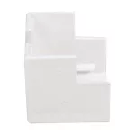   ELMARK küls könyök manyag kábelcsatornához, 12x12mm, fehér