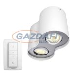   PHILIPS Pillar Hue 56332/31/P7 2L intelligens vezérelhető LED lámpatest, 2x5.5W 500Lm 2200-6500K, fehér