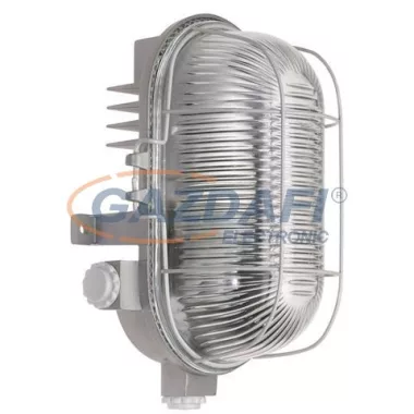 COMMEL 56400 hajólámpa, fémrácsos, szürke, 230V, E27, 100W COMMEL 56400 hajólámpa, fémrácsos, szürke, 230V, E27, 100W