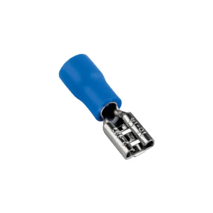   ELMARK szigetelt rátolható csatlakozó hüvely, kék, 1.5-2.5mm2, FDD 2 - 187, 100db/csomag