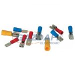   ELMARK szigetelt rátolható csatlakozó csap, kék, 1.5-2.5mm2, MDD 2 - 187, 100db/csomag