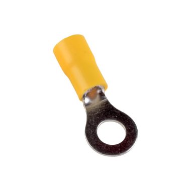 ELMARK szigetelt, ónozott réz szemessaru, RV 5.5-6, 4.0-6.0mm2, sárga, 100db/csomag