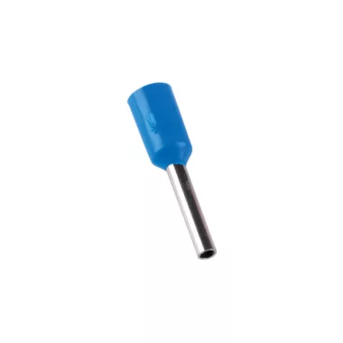 ELMARK szigetelt érvéghüvely, kék, 0.75mm2, 8mm, 7508, 100db/csomag ELMARK szigetelt érvéghüvely, kék, 0.75mm2, 8mm, 7508, 100db/csomag