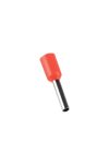ELMARK szigetelt érvéghüvely, piros, 1mm2, 8mm, 1008, 100db/csomag ELMARK szigetelt érvéghüvely, piros, 1mm2, 8mm, 1008, 100db/csomag
