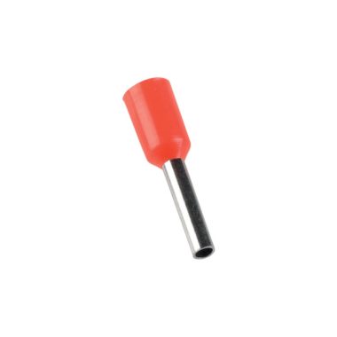 ELMARK szigetelt érvéghüvely, piros, 1mm2, 8mm, 1008, 100db/csomag ELMARK szigetelt érvéghüvely, piros, 1mm2, 8mm, 1008, 100db/csomag
