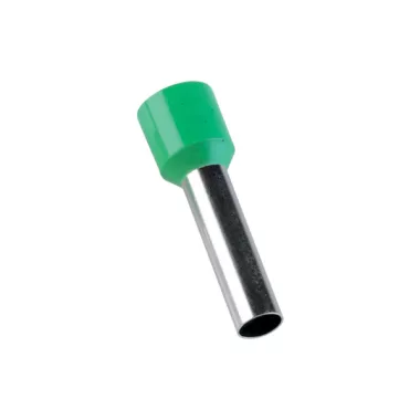 ELMARK szigetelt érvéghüvely, sötétzöld, 10mm2, 18mm, 10-18, 100db/csomag ELMARK szigetelt érvéghüvely, sötétzöld, 10mm2, 18mm, 10-18, 100db/csomag