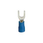 ELMARK szigetelt, ónozott réz villás saru, SVS 2-5, 1.5-2.5mm2, kék, 100db/csomag