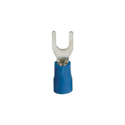   ELMARK szigetelt, ónozott réz villás saru, SVS 2-5, 1.5-2.5mm2, kék, 100db/csomag