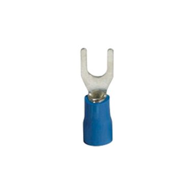 ELMARK szigetelt, ónozott réz villás saru, SVS 2-6, 1.5-2.5mm2, kék, 100db/csomag