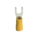   ELMARK szigetelt, ónozott réz villás saru, SVS 5,5-5, 4.0-6.0mm2, sárga, 100db/csomag