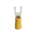 ELMARK szigetelt, ónozott réz villás saru, SVS 5,5-6, 4.0-6.0mm2, sárga, 100db/csomag