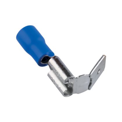   ELMARK szigetelt rátolható csatlakozó csap hüvellyel, kék, 1.5-2.5mm2, PBDD 2-250, 100db/csomag