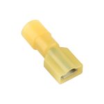 ELMARK teljesen szigetelt rátolható csatlakozó hüvely, sárga, 5.5mm2, FDFNY, 100db/csomag