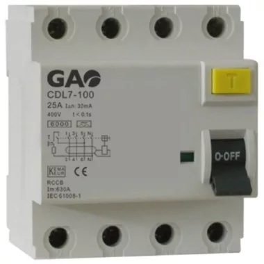 Releu Fi GAO 5927H 4P 40A 300mA, alb