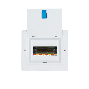 ELMARK falon kívüli egyfázisú, fém elosztószekrény, 8 modul, 298x226x95mm, IP40