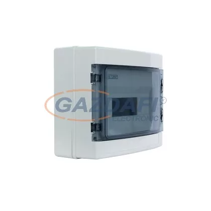   ELMARK falon kívüli manyag elosztódoboz, 12 modul, 1 sor, 260x300x140mm, IP65, fehér