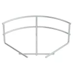   OBO 6001920 GRB 90 510 G 90°-Os Ív Rácsos Kábeltálcához 55x100mm galvanikusan horganyzott acél