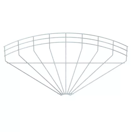   OBO 6002358 GRB 90 150 FT 90°-Os Ív Rácsos Kábeltálcához 105x500mm merítetten tűzihorganyzott acél