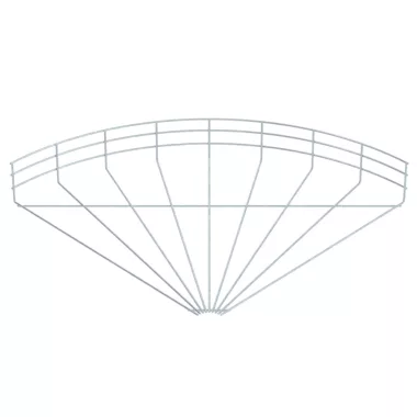 OBO 6002366 GRB 90 160 FT 90°-Os Ív Rácsos Kábeltálcához 105x600mm merítetten tűzihorganyzott acél