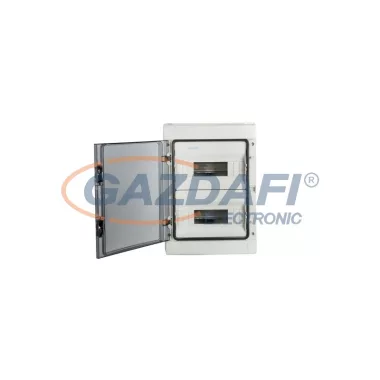 ELMARK falon kívüli manyag elosztódoboz, 24 modul, 2 sor, 300x415x140mm, IP65, fehér