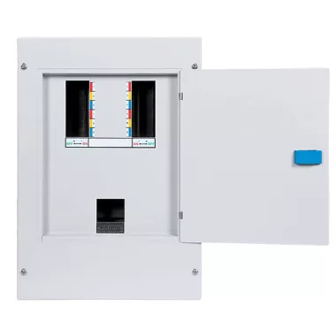 ELMARK falon kívüli háromfázisú, fém elosztószekrény, 6 modul, 560x350x105mm, IP40