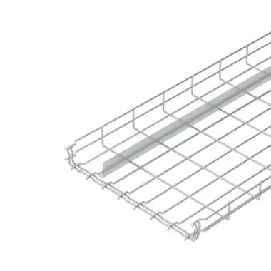 OBO 6006457 GRM-T 55 400 G Grm Rácsos Kábeltálca 1 válaszfallal 55x400x3000mm galvanikusan horganyzott acél OBO 6006457 GRM-T 55 400 G Grm Rácsos Kábeltálca 1 válaszfallal 55x400x3000mm galvanikusan horganyzott acél