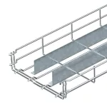   OBO 6006468 GRM-2T 55 500 G Grm Rácsos Kábeltálca 2 válaszfallal 55x500x3000mm galvanikusan horganyzott acél