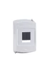 ELMARK falon kívüli manyag elosztódoboz, 1 modul, 1 sor, 40x150x65mm, IP40, fehér