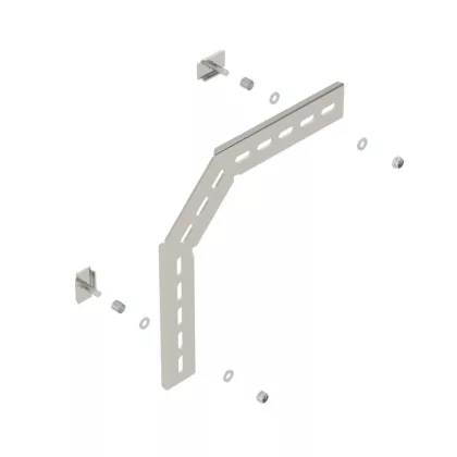 OBO 6016308 MW 90 SL23VA4301 90°-Os Szerelőszeglet C rácsos kábeltálcához 230x230mm rozsda