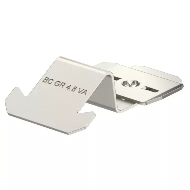 OBO 6016665 BC GR 4.8 VA Rögzítő Clip Rácsos Kábeltálcához MS profilhoz 82x33x17mm rozsdam
