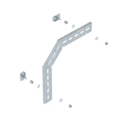 OBO 6017355 MW 90 SL23 FT 90°-Os Szerelőszeglet C rácsos kábeltálcához 230x230mm merítette