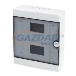   ELMARK falon kívüli manyag elosztódoboz átlátszó ajtóval, 16 modul, 2 sor, 231x285x90mm, IP40, fehér