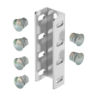 OBO 6018408 VUS 7 VA4301 U-Oszlop Összekötő félgömbfejű csavarokkal együtt 200x61mm rozsdamentes acél