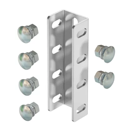   OBO 6018408 VUS 7 VA4301 U-Oszlop Összekötő félgömbfejű csavarokkal együtt 200x61mm rozsdamentes acél