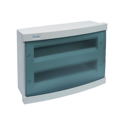   Cutie de distribuție incastrat din material plastic ELMARK, 36 module, 2 rânduri, 426x310x109mm, IP40, alb