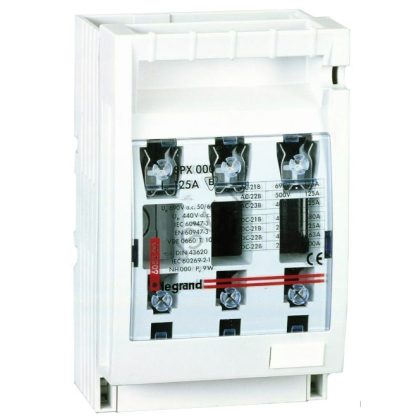 LEGRAND 605201 SPX 000 125A 60mm vízszintes biztosítós szakaszolókapcsoló sínre
