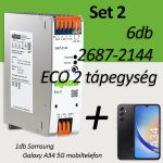   WAGO 605300661 Set2: 6db 2687-2144 ECO 2 tápegység + Samsung Galaxy A43 5G mobiltelefon