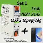   WAGO 60530492 Set1: 15db 2687-2142 ECO 2 tápegység + Samsung Galaxy A43 5G mobiltelefon