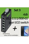 WAGO 60530708 Set3: 4db 852-1111/000-01 ipari ECO switch + Samsung Galaxy A43 5G mobiltelefon