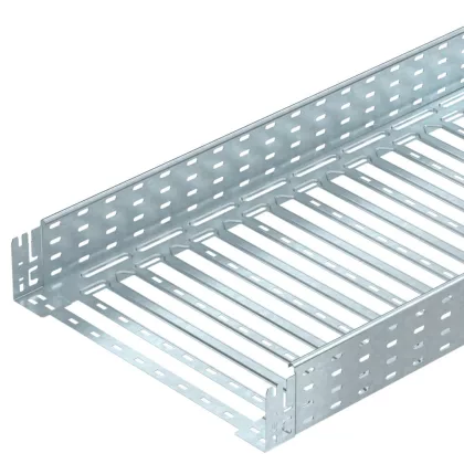 OBO 6059183 MKSM 150 FT Mksm Kábeltálca gyorsösszekötővel, perforált 110x500x3050mm merítetten tűzihorganyzott acél OBO 6059183 MKSM 150 FT Mksm Kábeltálca gyorsösszekötővel, perforált 110x500x3050mm merítetten tűzihorganyzott acél